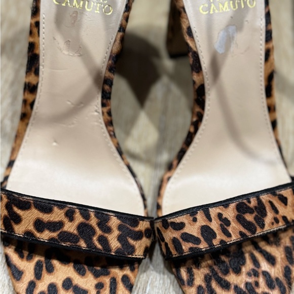 Vince Camuto Leopard Print Women's Strappy Heels Size 8 - Picture 6 of 6